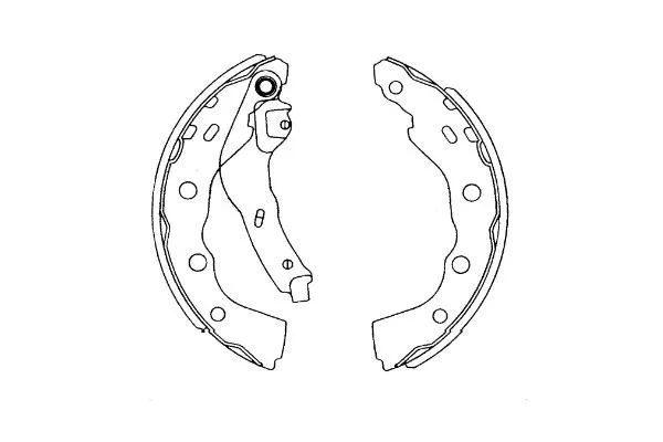 Stabdžių trinkelių komplektas KAVO PARTS KBS-6415