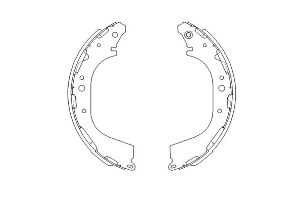 Stabdžių trinkelių komplektas KAVO PARTS KBS-7411