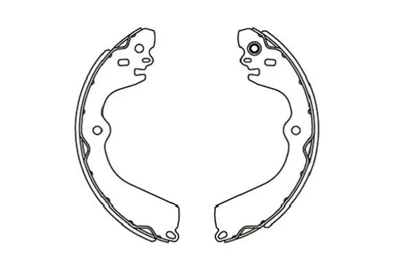Stabdžių trinkelių komplektas KAVO PARTS KBS-7413