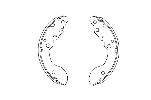 Stabdžių trinkelių komplektas KAVO PARTS KBS-8912
