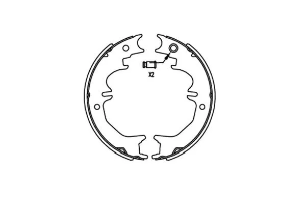 Rankinio stabdžio trinkelių komplektas KAVO PARTS KBS-9922