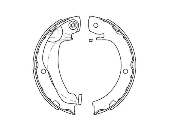 Rankinio stabdžio trinkelių komplektas KAVO PARTS KBS-9924