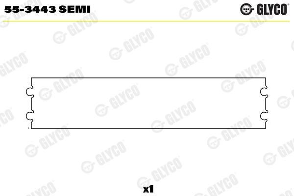Švaistiklio indėklai GLYCO 55-3443 SEMI