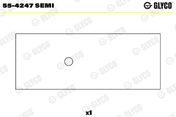 Švaistiklio indėklai GLYCO 55-4247 SEMI