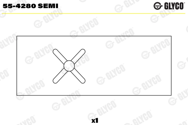 Švaistiklio indėklai GLYCO 55-4280 SEMI