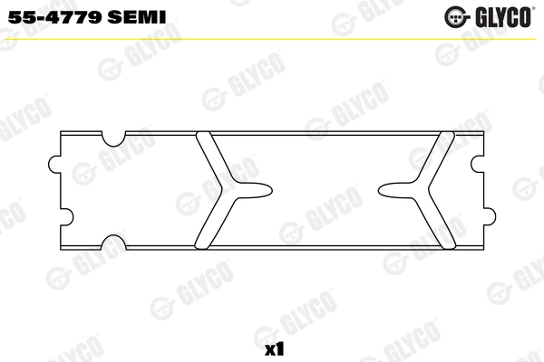 Švaistiklio indėklai GLYCO 55-4779 SEMI