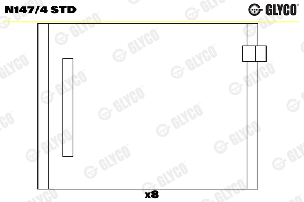 Skirstomojo veleno įvorės GLYCO N147/4 STD