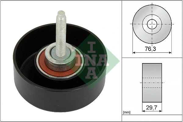 Diržo įtempiklio skriemulys INA 532 0651 10