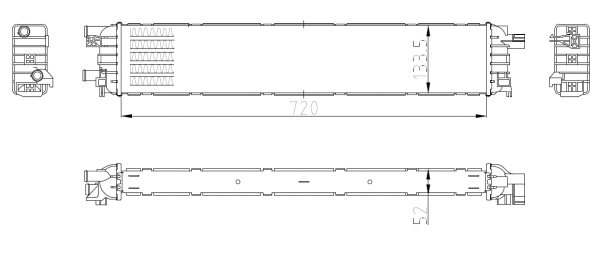Variklio aušinimo radiatorius NRF 50037