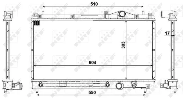 Variklio aušinimo radiatorius NRF 50332