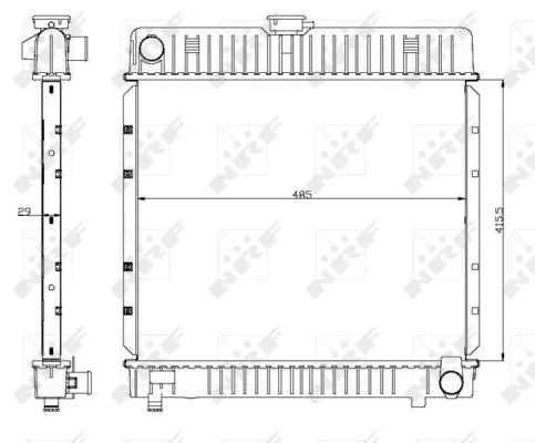 Variklio aušinimo radiatorius NRF 504250