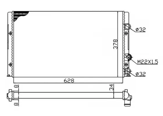 Variklio aušinimo radiatorius NRF 50457A