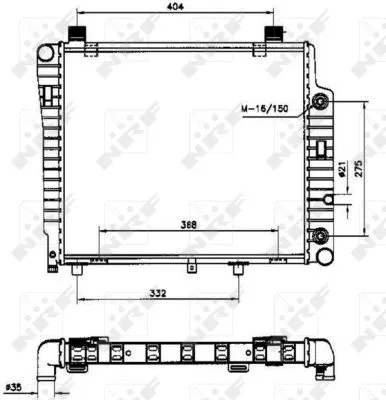 Variklio aušinimo radiatorius NRF 50534
