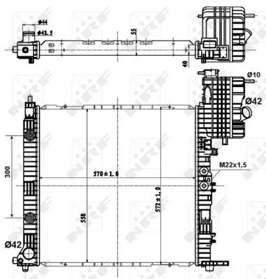 Variklio aušinimo radiatorius NRF 50581