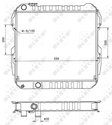 Variklio aušinimo radiatorius NRF 506724