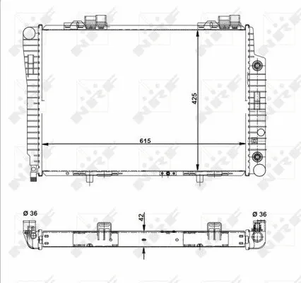 Variklio aušinimo radiatorius NRF 51281