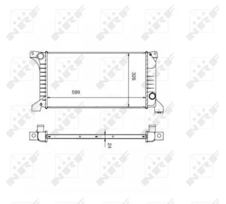 Variklio aušinimo radiatorius NRF 516212