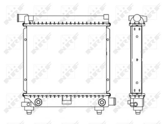 Variklio aušinimo radiatorius NRF 517662