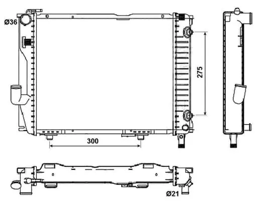 Variklio aušinimo radiatorius NRF 53030
