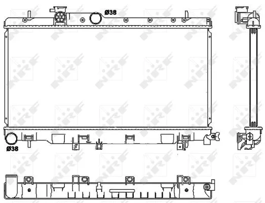 Variklio aušinimo radiatorius NRF 53038