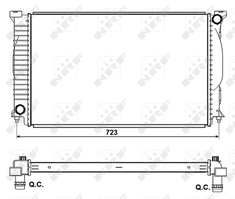 Variklio aušinimo radiatorius NRF 53093
