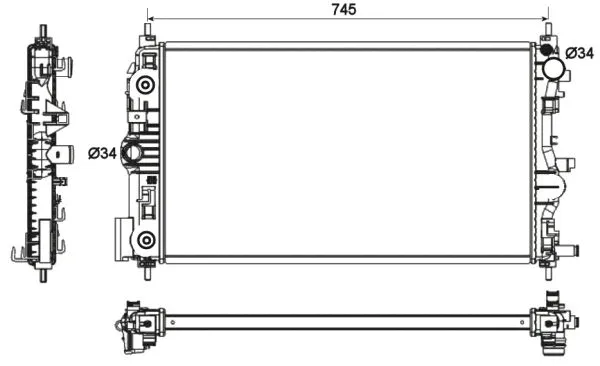 Variklio aušinimo radiatorius NRF 53131