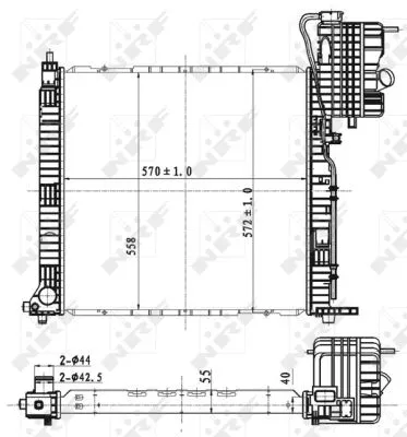 Variklio aušinimo radiatorius NRF 53176