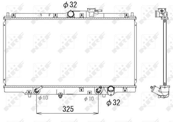 Variklio aušinimo radiatorius NRF 53328