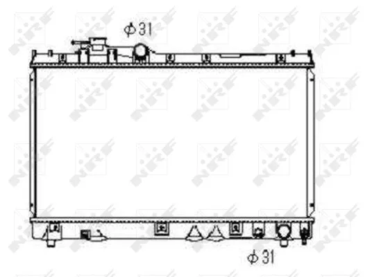 Variklio aušinimo radiatorius NRF 53352