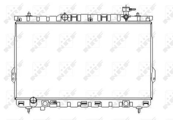 Variklio aušinimo radiatorius NRF 53357