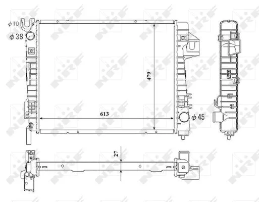 Variklio aušinimo radiatorius NRF 53712