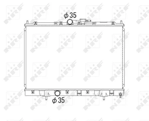 Variklio aušinimo radiatorius NRF 53792