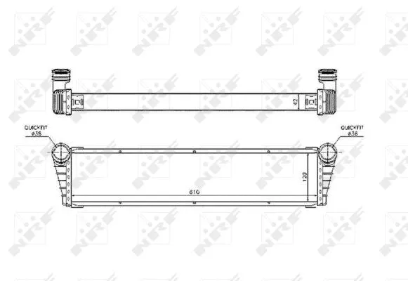Variklio aušinimo radiatorius NRF 53799