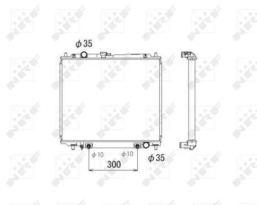 Variklio aušinimo radiatorius NRF 53810