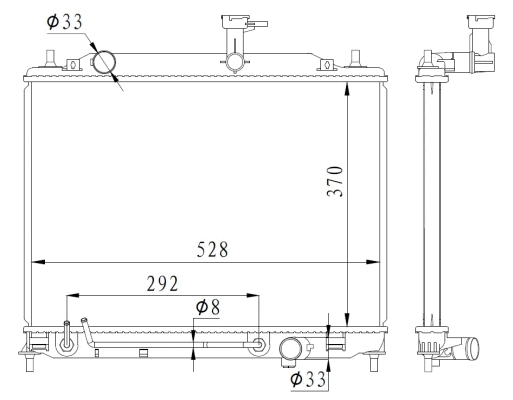 Variklio aušinimo radiatorius NRF 550015
