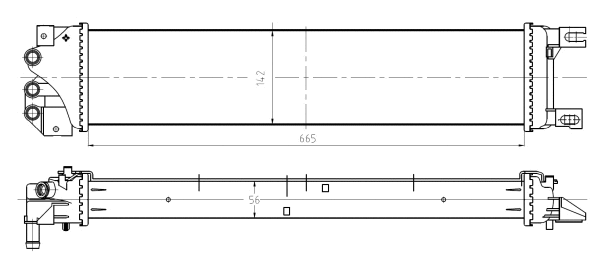 Variklio aušinimo radiatorius NRF 550026
