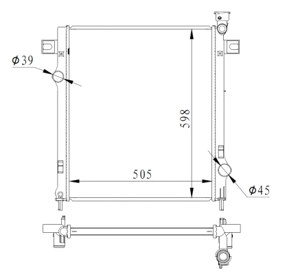 Variklio aušinimo radiatorius NRF 550037