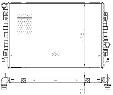 Variklio aušinimo radiatorius NRF 550081
