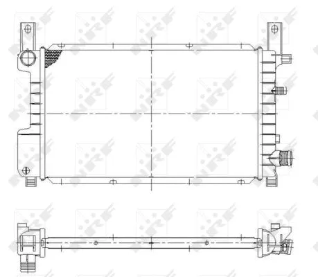 Variklio aušinimo radiatorius NRF 55314