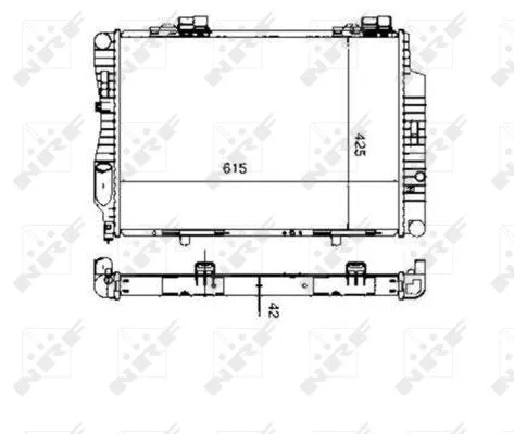 Variklio aušinimo radiatorius NRF 55333