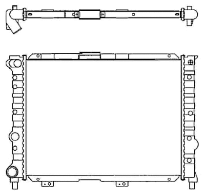 Variklio aušinimo radiatorius NRF 58114