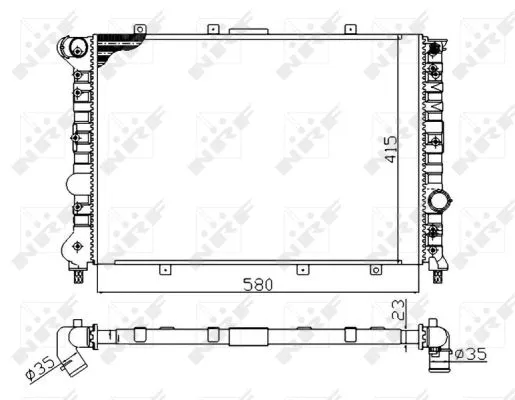 Variklio aušinimo radiatorius NRF 58202A