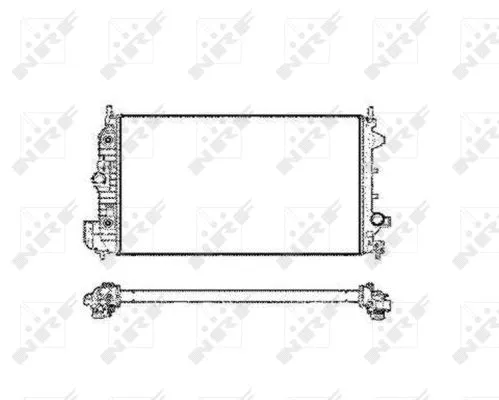 Variklio aušinimo radiatorius NRF 58205