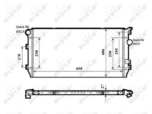 Variklio aušinimo radiatorius NRF 58339