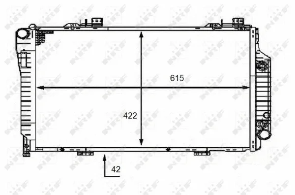 Variklio aušinimo radiatorius NRF 58483