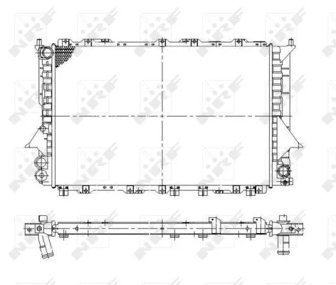 Variklio aušinimo radiatorius NRF 58870