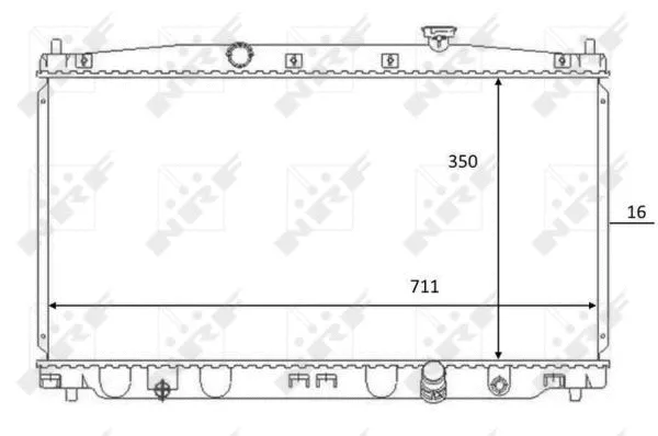 Variklio aušinimo radiatorius NRF 59066