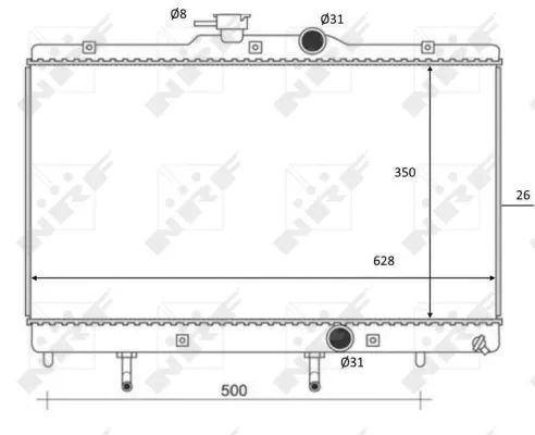 Variklio aušinimo radiatorius NRF 59078