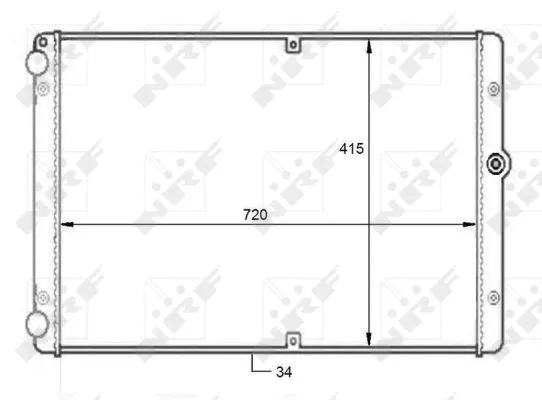 Variklio aušinimo radiatorius NRF 59088