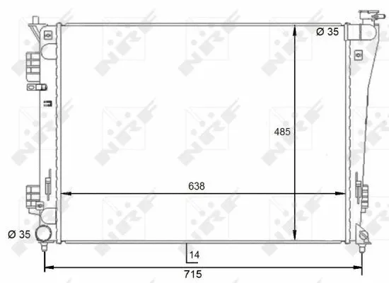 Variklio aušinimo radiatorius NRF 59092